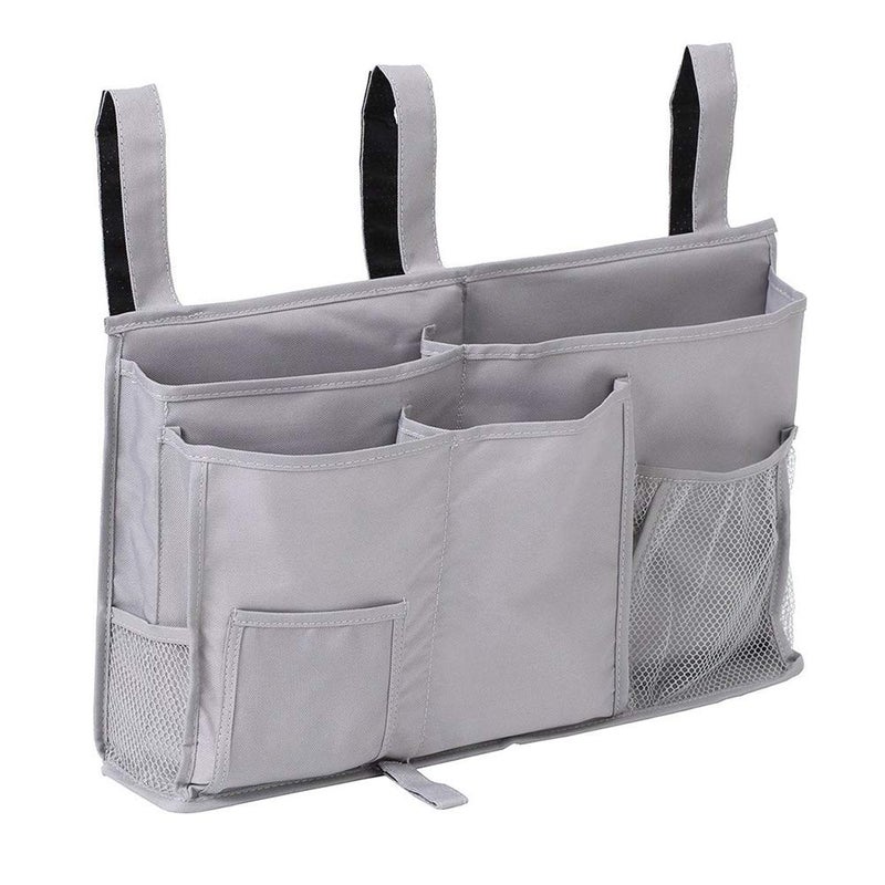 Sugaroom Bunk Bed Organizer - Bedside Storage Caddy with Pockets for College Dorm, Hospital, Baby Bed & Camp (Grey) - Image 1